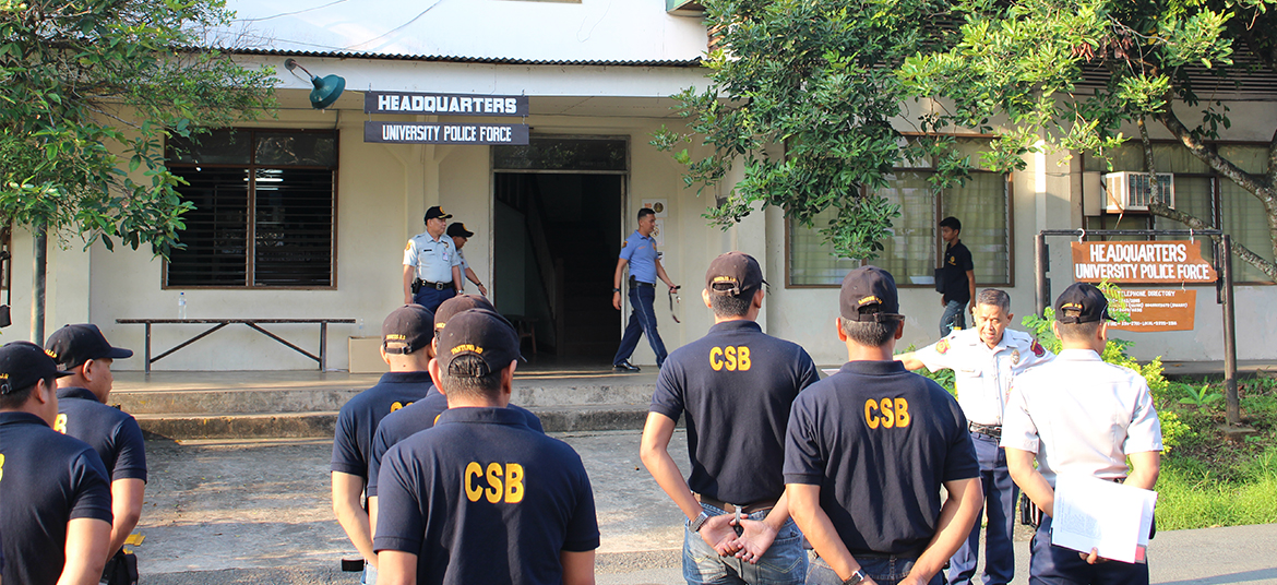 Community Support Brigade (CSB) roving the campus 24/7