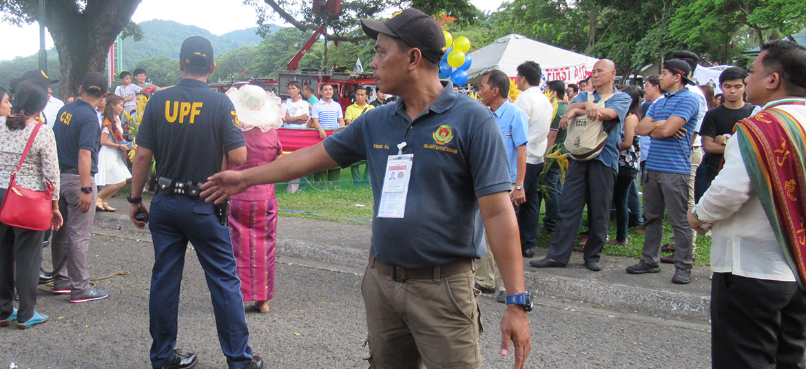 Security assistance during university events, traffic management